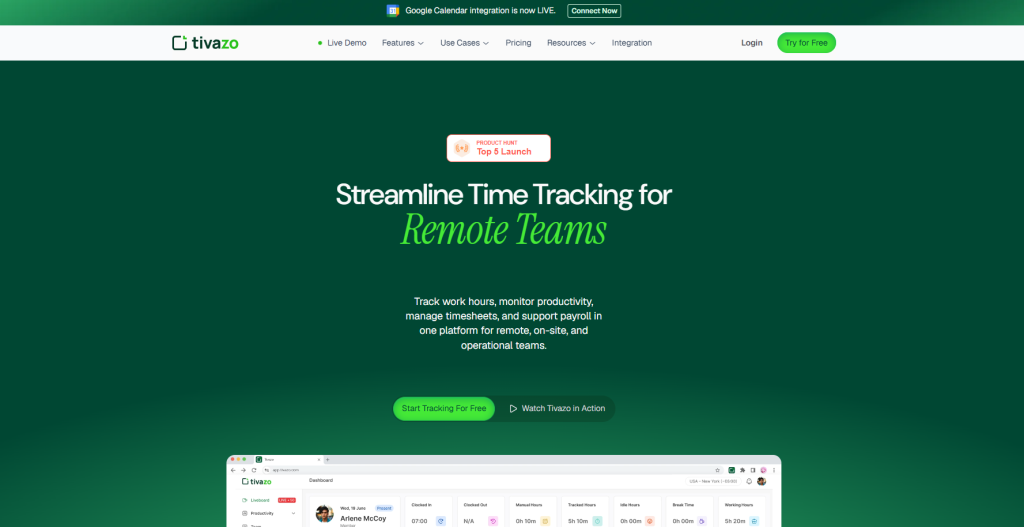 Employee monitoring software Tivazo 
