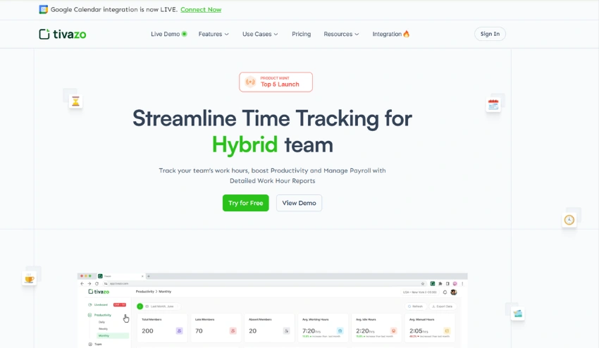 time tracking software tivazo
