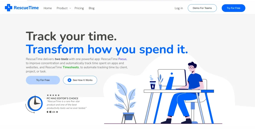 RescueTime  time tracking for freelancer 