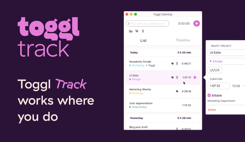 best time tracking software for remote teams toggl track