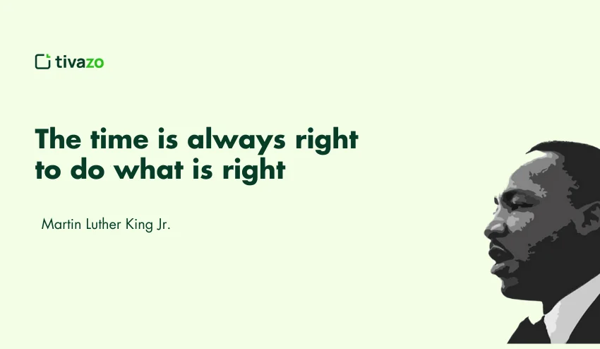 The time is always right to do what is right