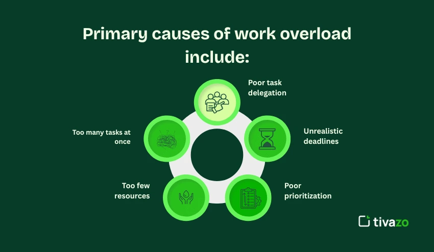 Primary causes of work overload