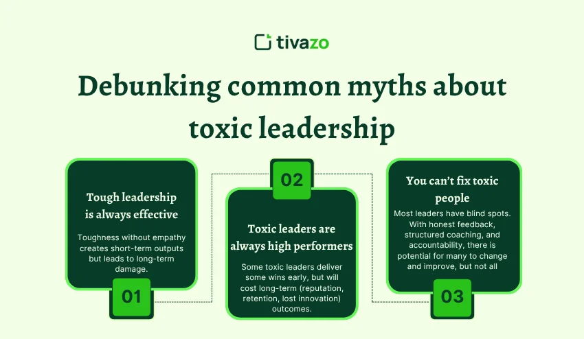 Debunking common myths about toxic leadership