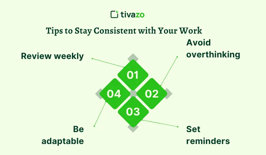 Tips to Stay Consistent with Your Work Categories