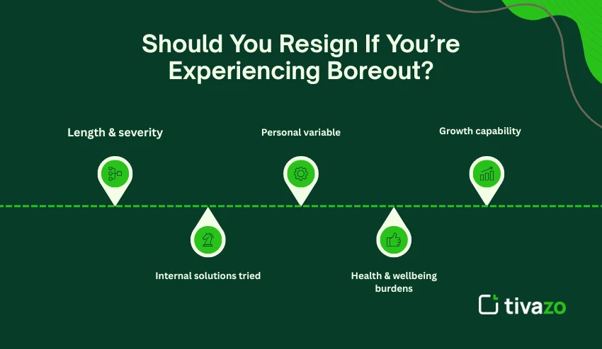 Resign if you're experiencing boreout