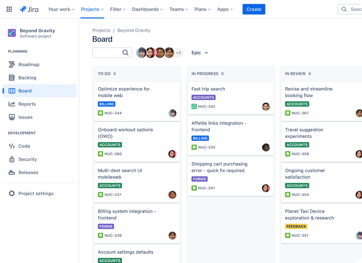 Agile Boards and Sprint Planning