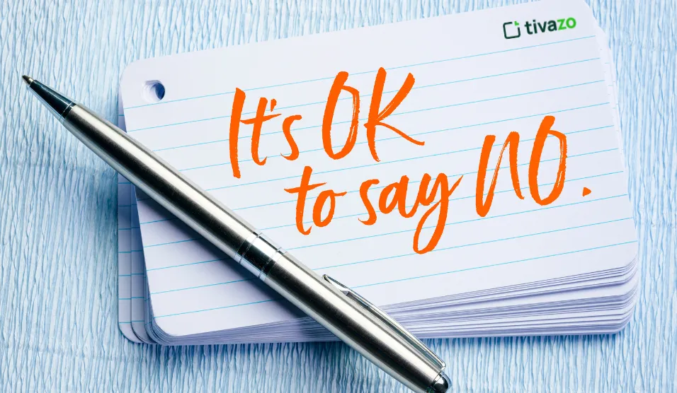 learn to say no
