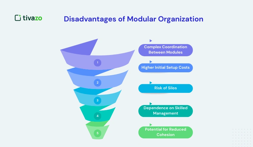 Disdvantages of Modular Organization