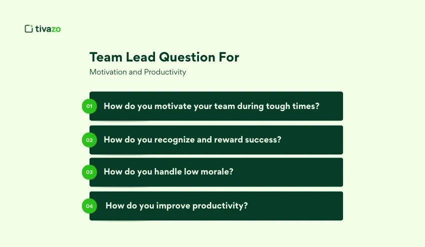 Team Lead Questions for Motivation and Productivity