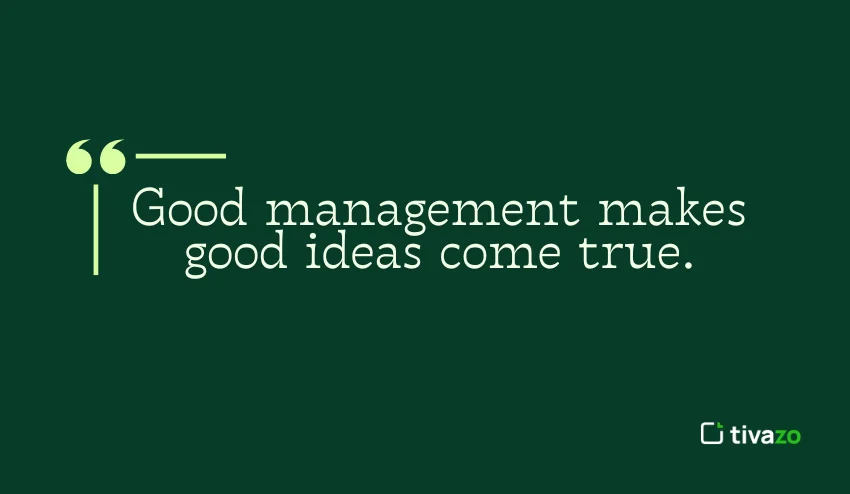 management and organization quote