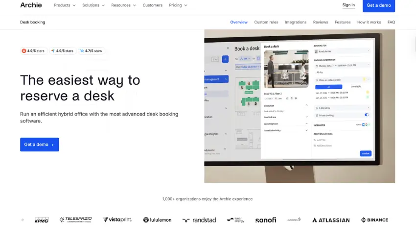 Archie - Desk Booking Software