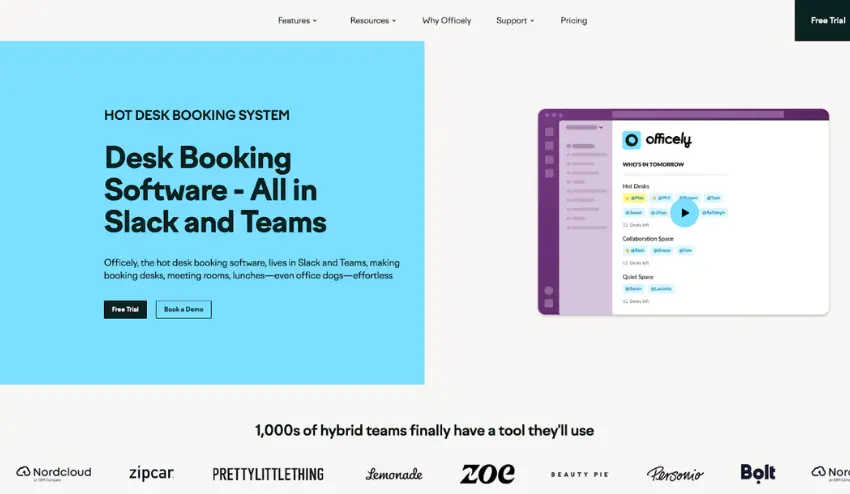 Officely - Desk Booking Software