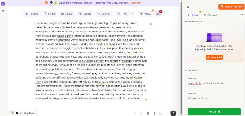 AI writing solutions 
