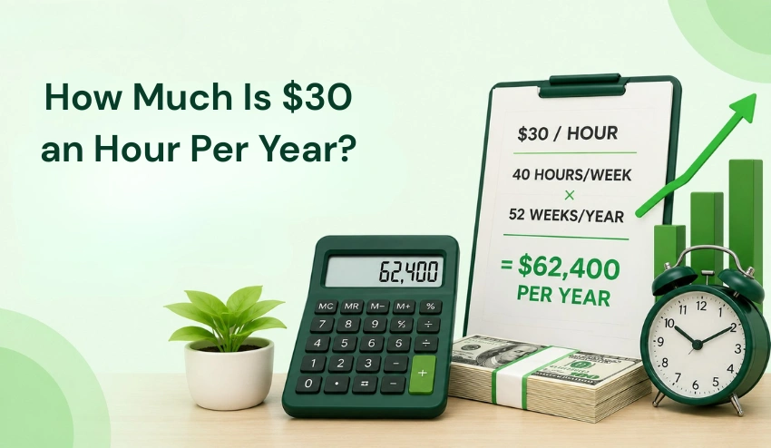 How much is $30 an hour?