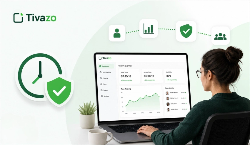 Remote team using time tracking software to reduce time theft and improve productivity