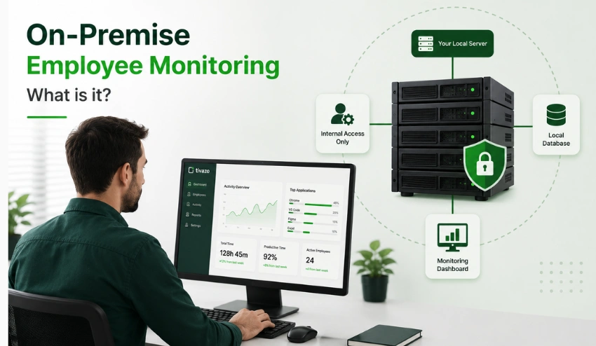 On-premise employee monitoring dashboard
