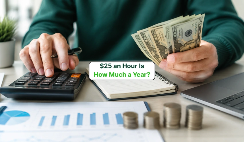 $25 an Hour Is How Much a Year? Monthly, Weekly & Annual Income Guide