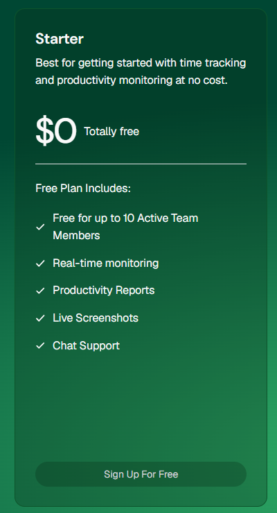 Tivazo Starter Plan