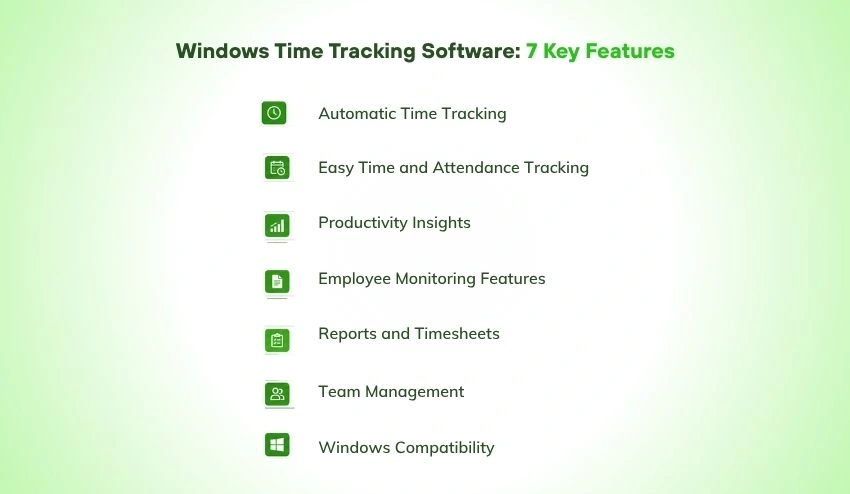 7 Key Features to Look for in Windows Time Tracking Software