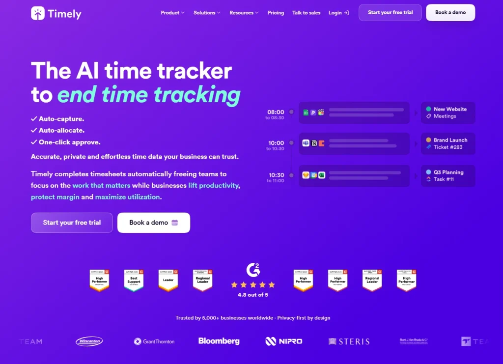 Timely time tracking for mac